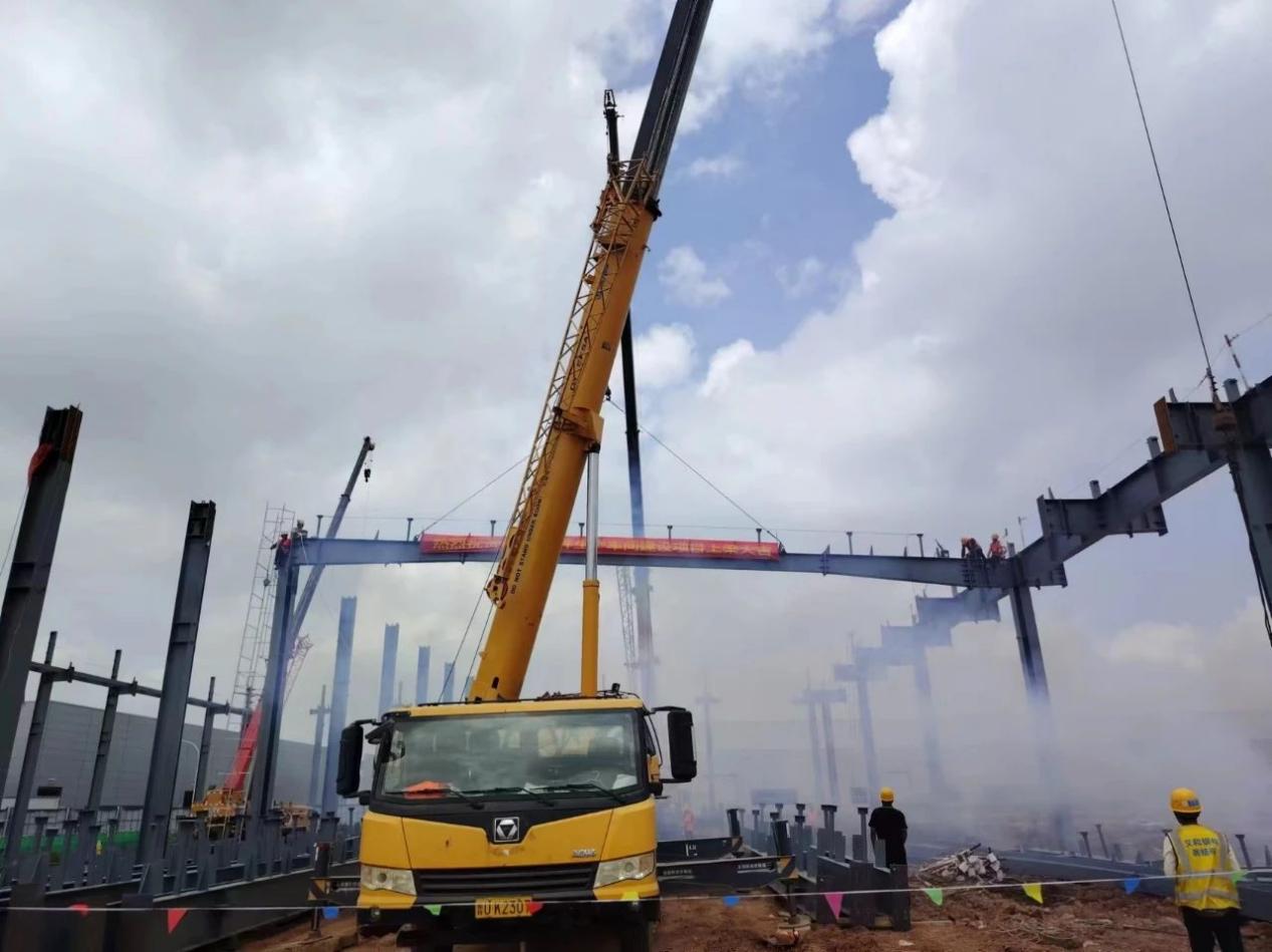 Projekt gradbene delavnice Chery KD Deli na snopu je EIHE realiziral Chery Automobile Qingdao Base Construction Project je osvojil ponudbo 