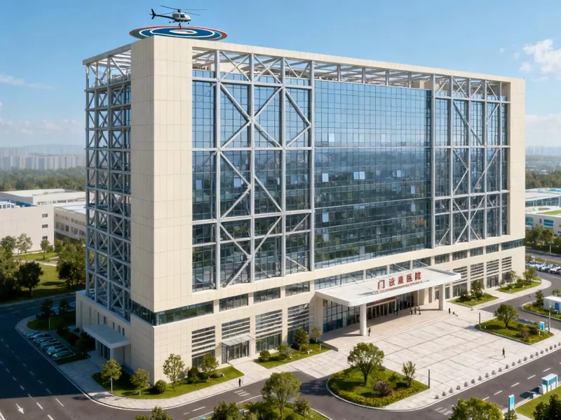 Visoka montažna kovinska bolnišnična stavba