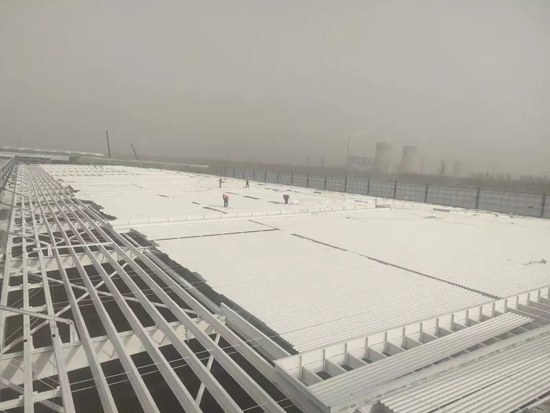 Gradnja industrijske jeklene stavbe