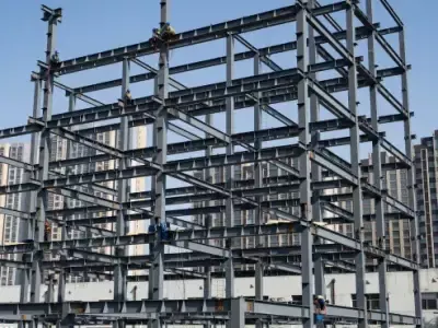 Preprosta in praktična montažna kovinska zgradba skladišča