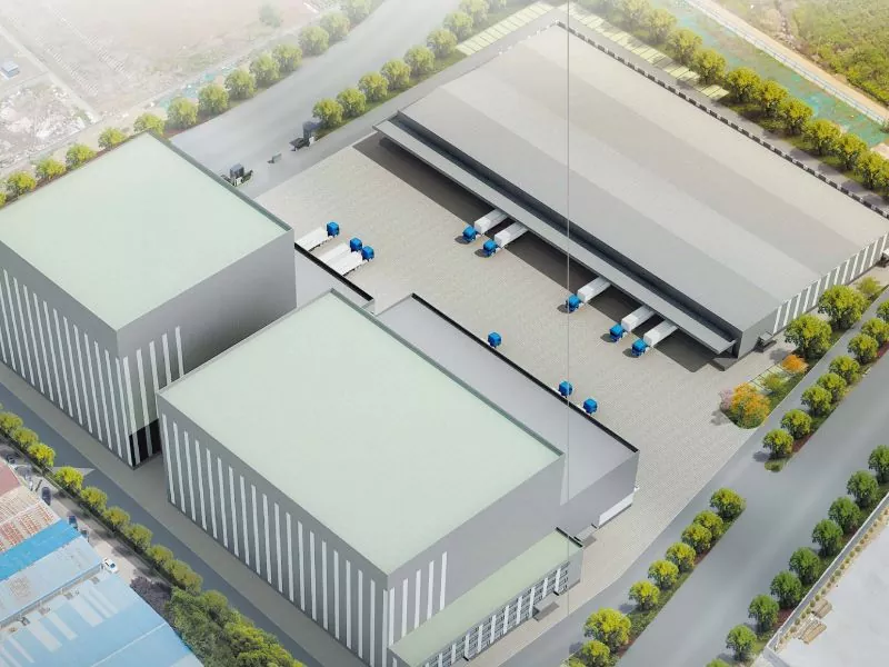 Konstrukcija skladišča jeklenega okvirja