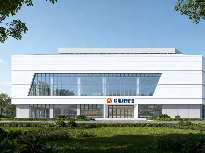 Dvorana za badminton z jekleno konstrukcijo