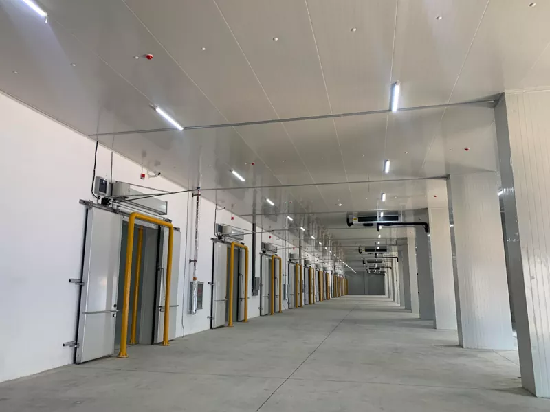 Skladišče jeklene strukture za hlajenje