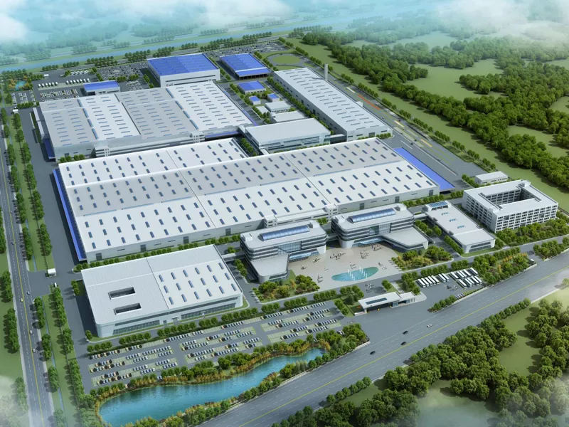 Stavba delavnice jeklene strukture